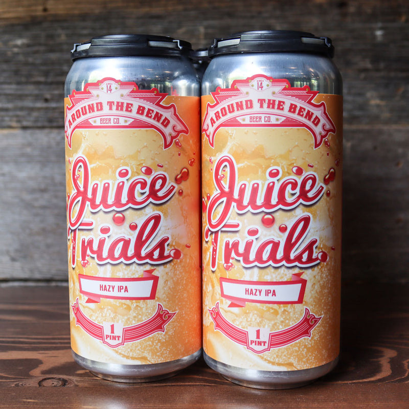 Around The Bend Juice Trials Hazy IPA 16 FL. OZ. 4PK Cans