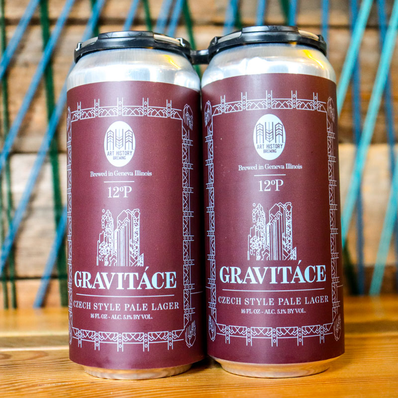 Art History Gravitace Czech Pale Lager 16 FL. OZ. 4PK Cans