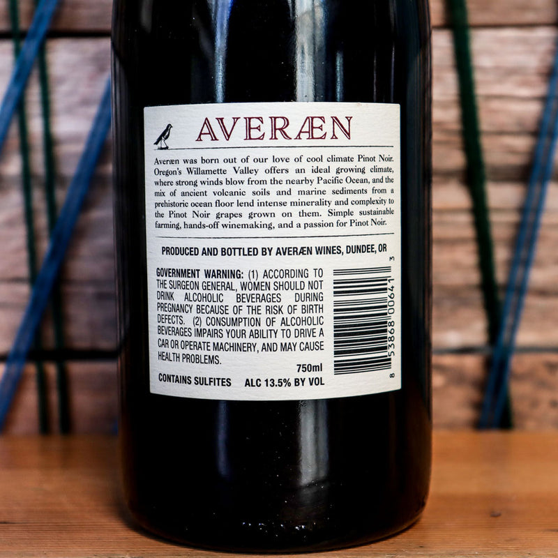 Averaen Pinot Noir Willamette Valley Oregon 750ml