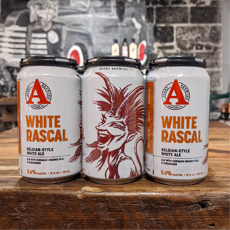 Avery White Rascal Belgian White Ale 12 FL. OZ. 6PK Cans