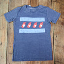 Women T-Shirt Blue Flag