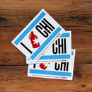 Bitter Pops Chicago Flag Sticker 1 EA.