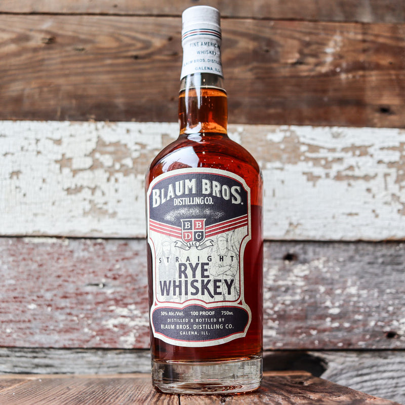Blaum Bros. Straight Rye Whiskey 750ml.