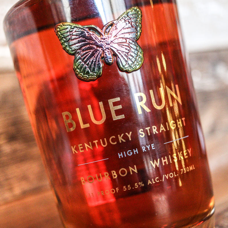 Blue Run High Rye Bourbon Whiskey 750ml.