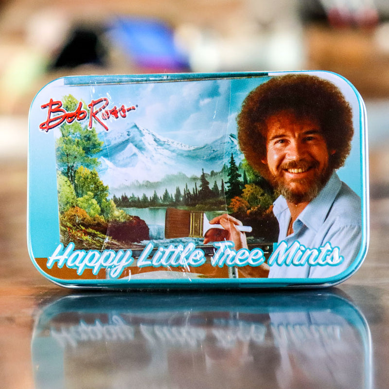 Bob Ross Happy Little Tree Mints 1.5oz Tin