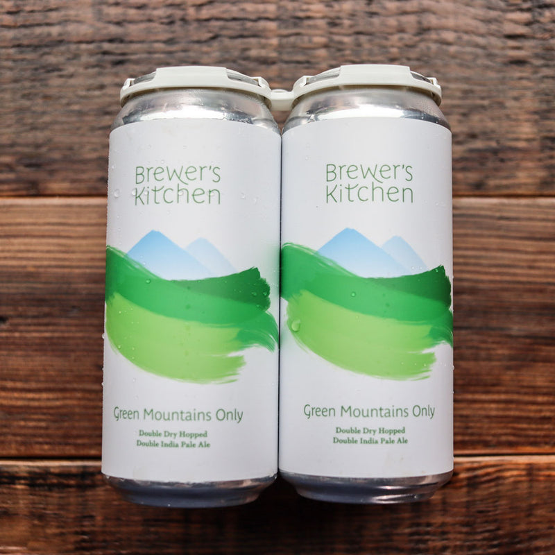 Brewer's Kitchen Green Mountains Only DDH DIPA 16 FL. OZ. 4PK Cans
