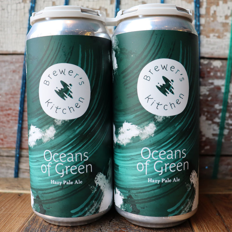 Brewer's Kitchen Oceans of Green Hazy Pale Ale 16 FL. OZ. 4PK Cans