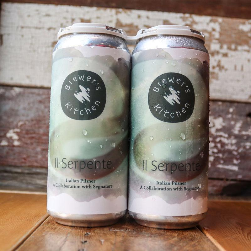 Brewers Kitchen Il Serpente Italian Pilsner 16 FL. OZ. 4PK Cans