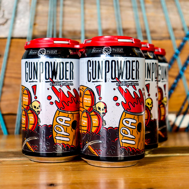 The Brewing Projekt Gunpowder IPA w/ Green Tea 12 FL. OZ. 6PK Cans