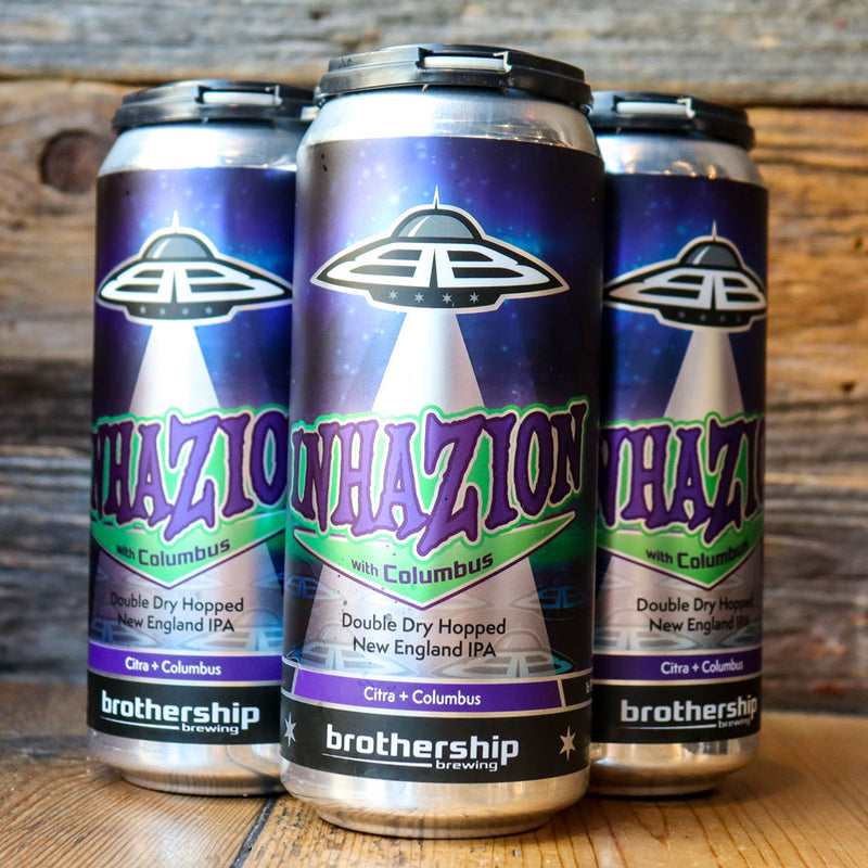 Brothership Inhazion With Columbus DDH NEIPA 16 FL. OZ. 4PK Cans