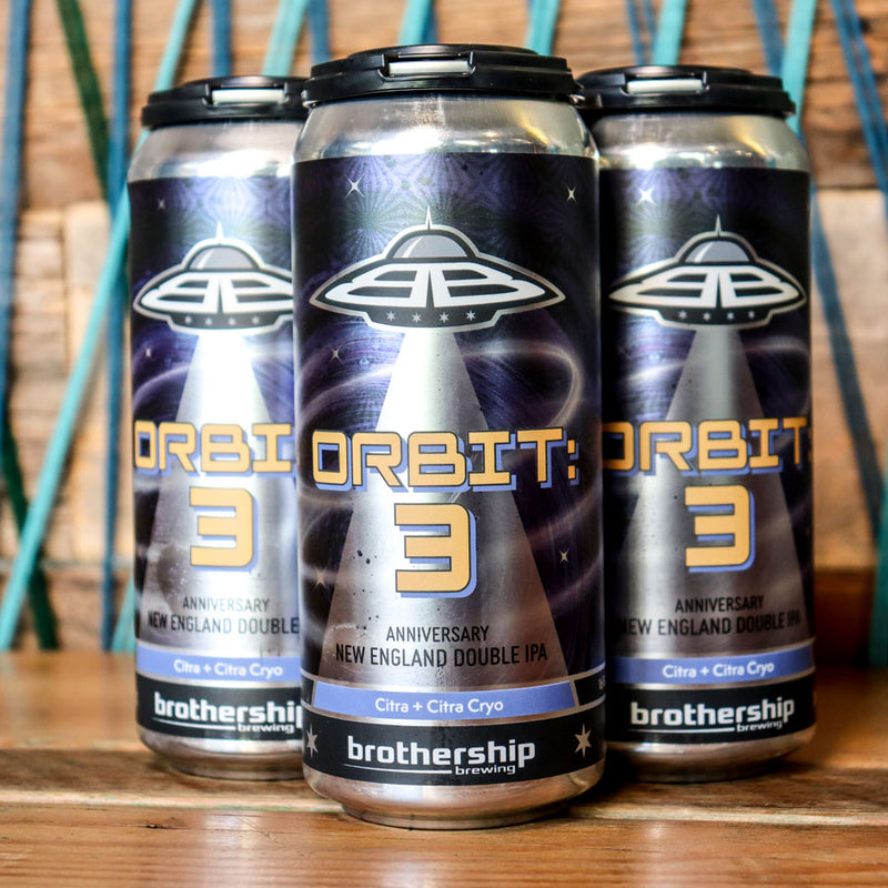 Brothership Orbit: Three Anniversary New England DIPA 16 FL. OZ. 4PK Cans