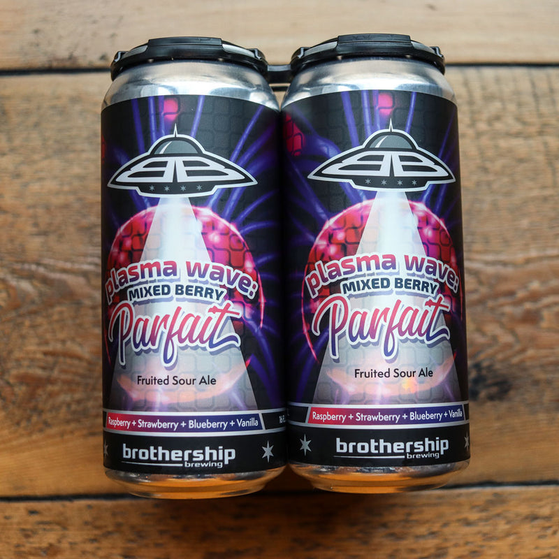 Brothership Plasma Wave Mixed Berry Parfait Fruited Sour Ale 16 FL. OZ. 4PK Cans