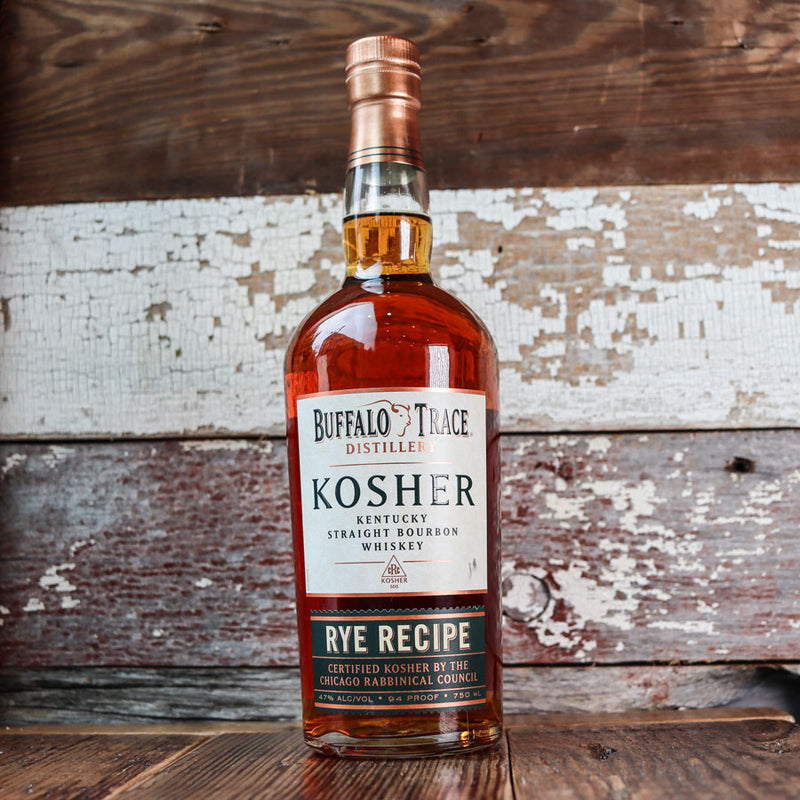 Buffalo Trace Kosher Rye Recipe Straight Bourbon Whiskey 750ml.