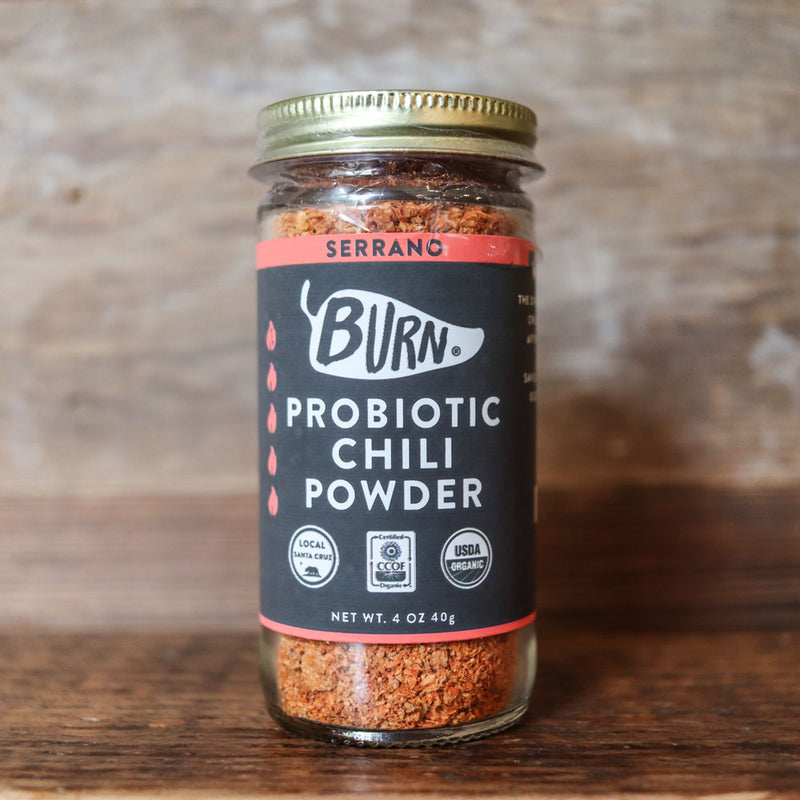 BURN Probiotic Chili Powder Serrano 4 OZ.