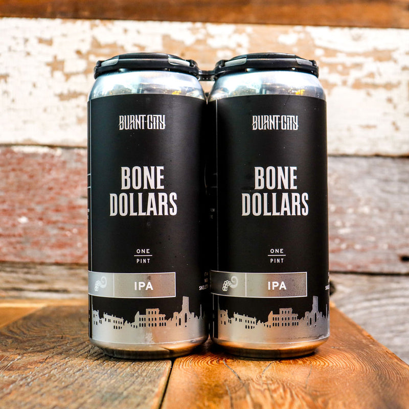 Burnt City Bone Dollars Hazy IPA 16 FL. OZ. 4PK Cans