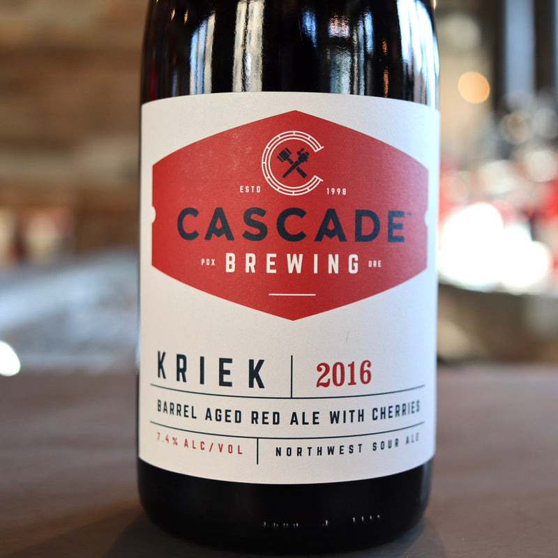 Cascade Kriek 2016 Barrel Aged Red Ale w/Cherries 750ml.