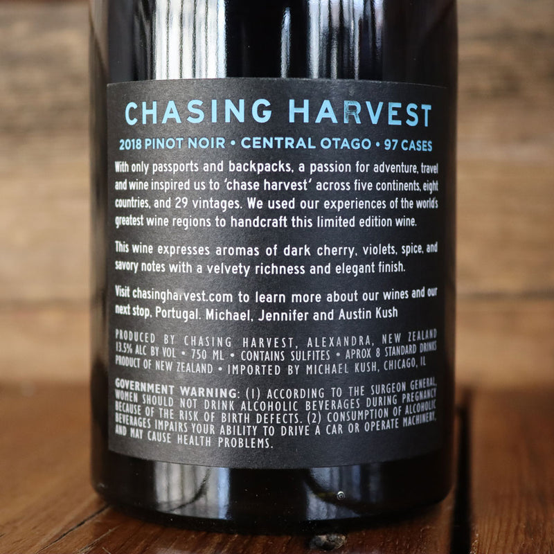 Chasing Harvest Pinot Noir Central Otago New Zealand 750ml