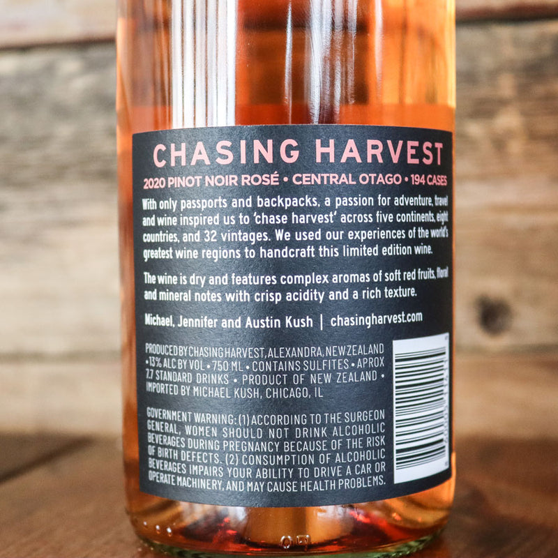 Chasing Harvest Rose of Pinot Noir Central Otago New Zealand 750ml