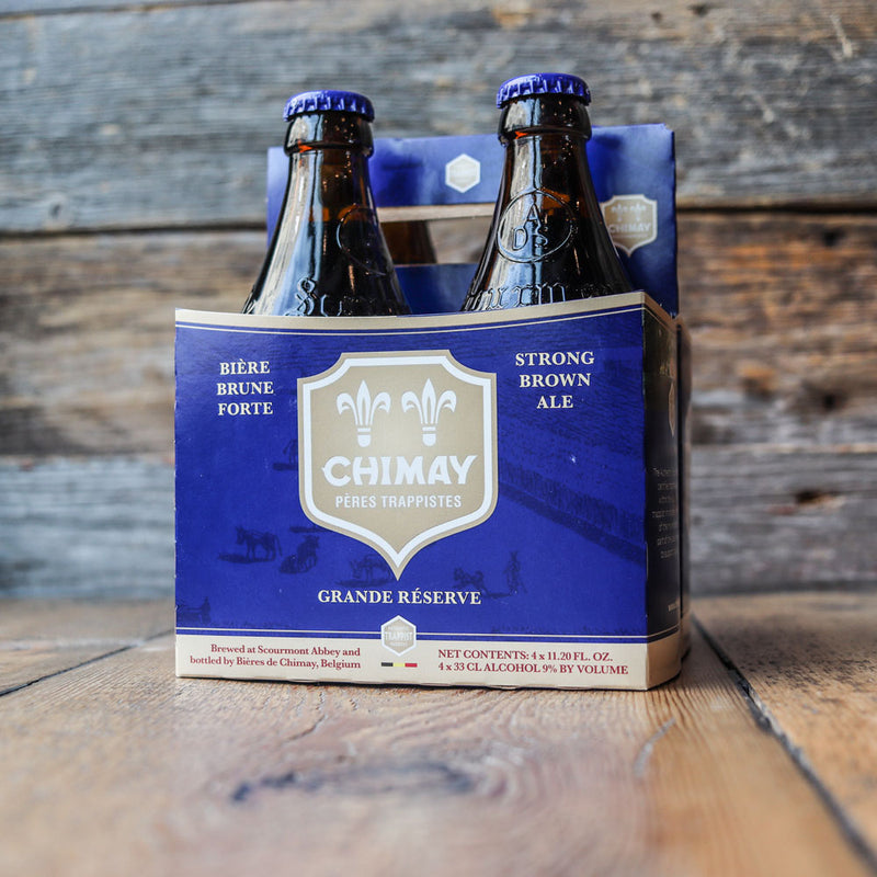 Chimay Blue Grande Reserve Strong Brown Ale 11.2 FL. OZ. 4PK