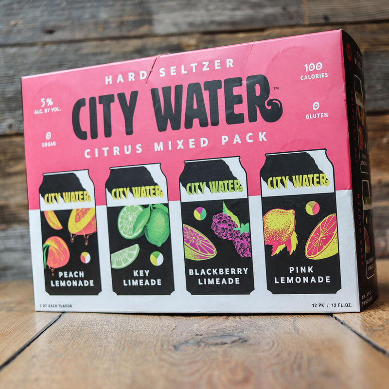 City Water Citrus Mixed Pack Hard Seltzer 12 FL. OZ. 12PK Cans