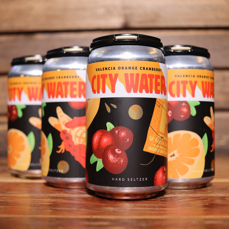 City Water Orange Cranberry Hard Seltzer 12 FL. OZ. 6PK Cans