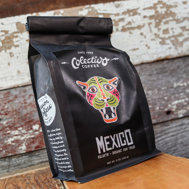 Colectivo Mexico Kulaktik Organic Fair Trade Whole Beans 16 OZ. Bag