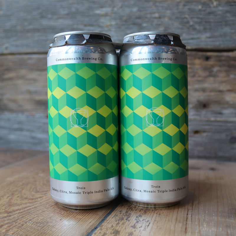 Commonwealth Trois Triple IPA 16 FL. OZ. 4PK Cans