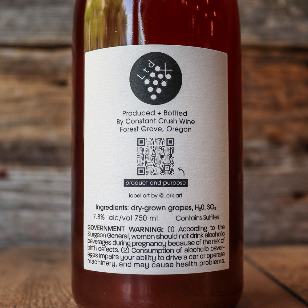 Limited Addition Piquette Willamette Valley Oregon 750ml