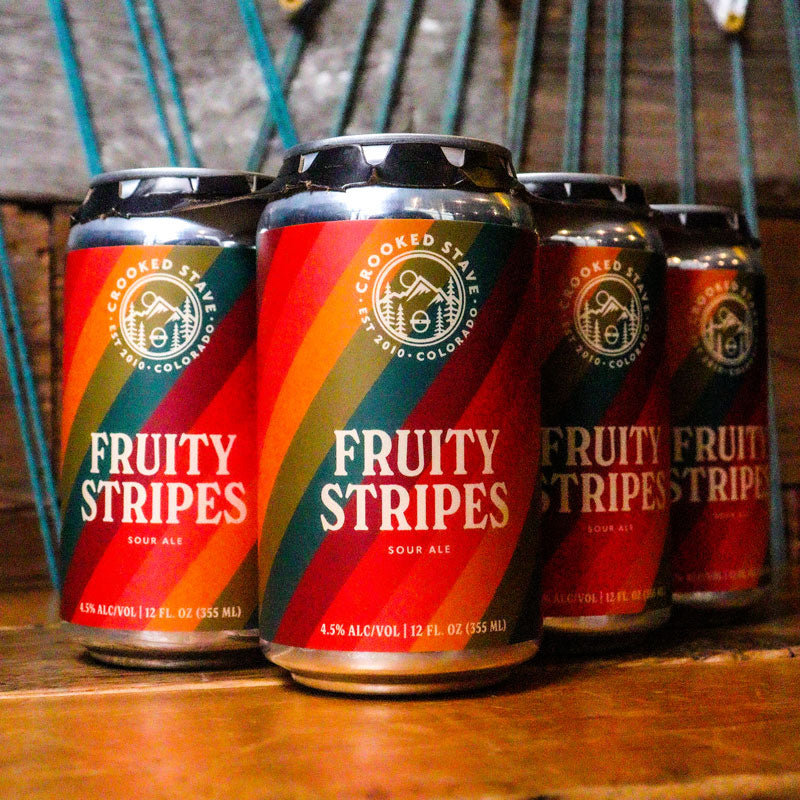 Crooked Stave Fruity Stripes Sour Ale 12 FL. OZ. 6PK Cans