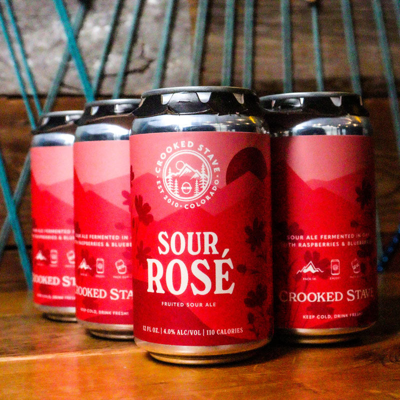 Crooked Stave Sour Rose Fruited Sour Ale 12 FL. OZ. 6PK Cans