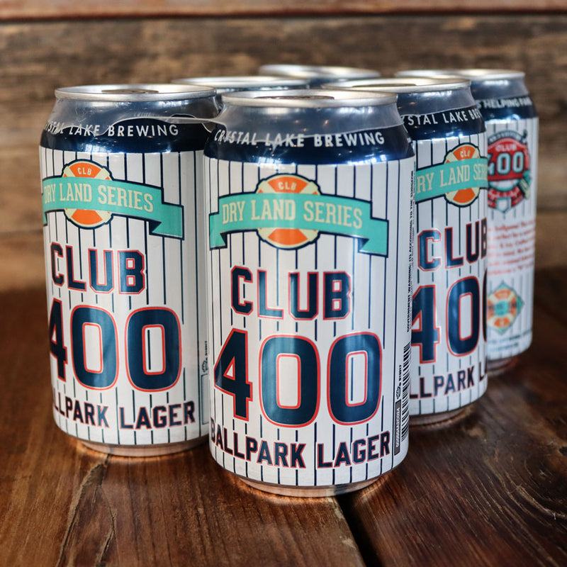 Crystal Lake Club 400 Ballpark Lager 12 FL. OZ. 6PK Cans