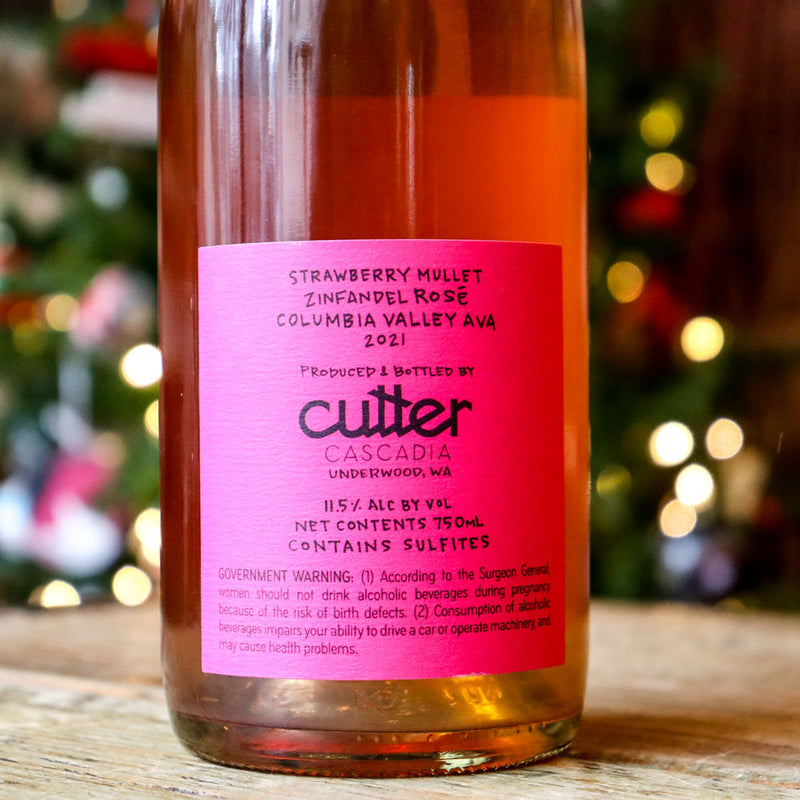 Cutter Cascadia Strawberry Mullet Zinfandel Rose Columbia Valley WA 750ml