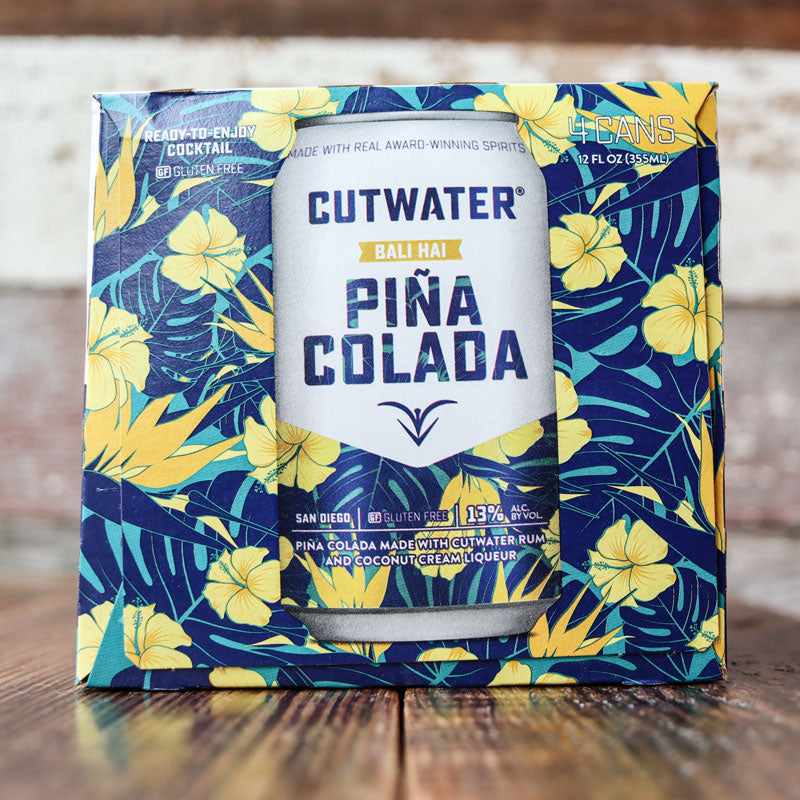 Cutwater Bali Hail Pina Colada Cocktail 12 FL. OZ. 4PK Cans