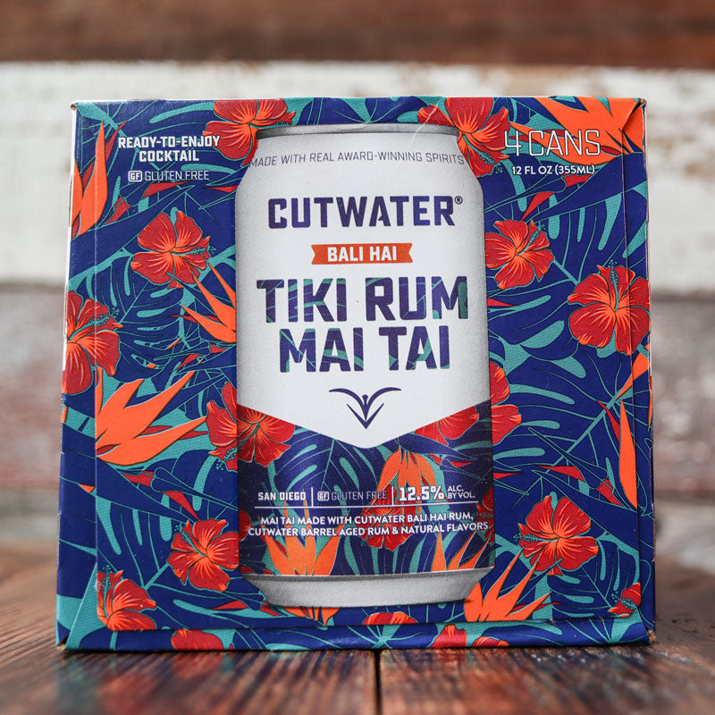 Cutwater Tiki Rum Mai Tai Cocktail 12 FL. OZ. 4PK Cans