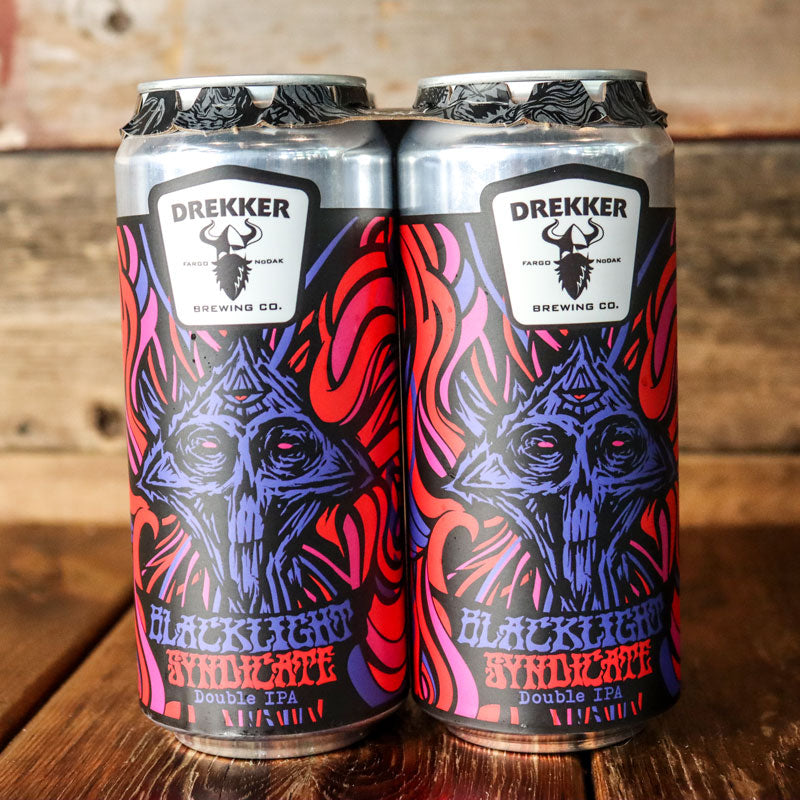 Drekker Blacklight Syndicate DIPA 16 FL. OZ. 4PK Cans