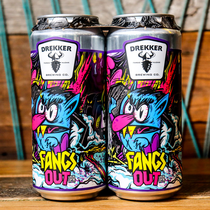 Drekker Fangs Out IPA 16 FL. OZ. 4PK Cans