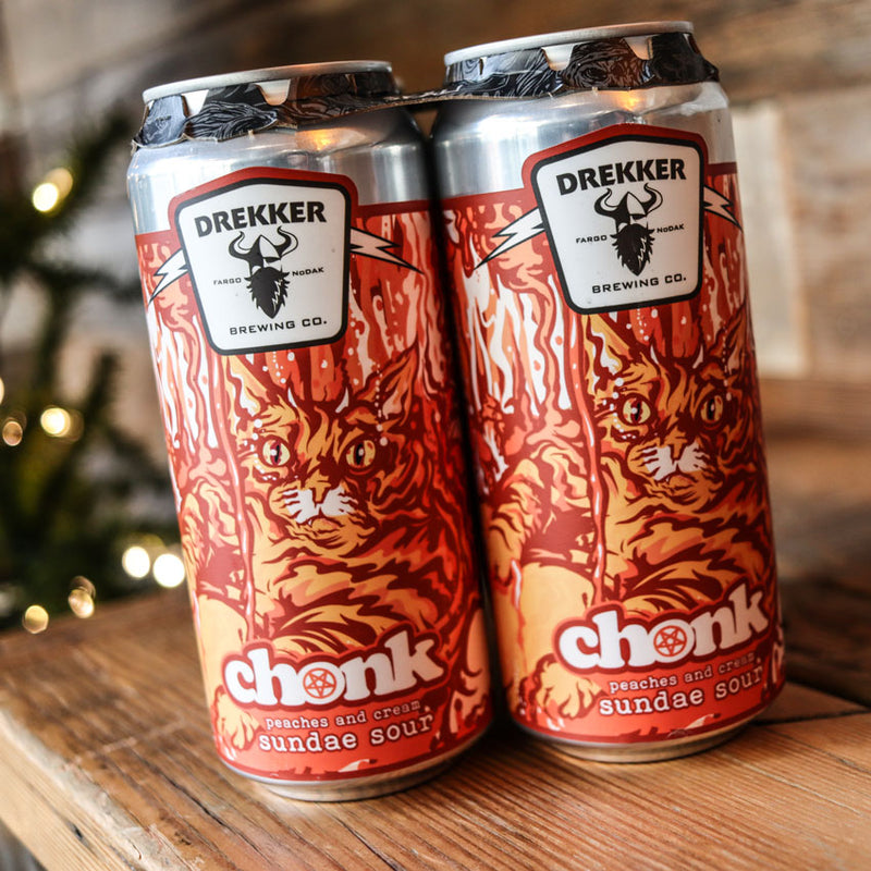 Drekker Chonk Sundae Sour Peaches and Cream 16 FL. OZ. 4PK Cans