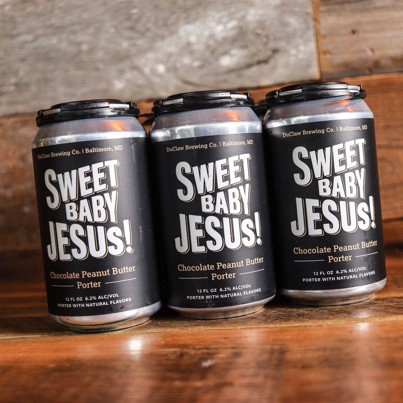 DuClaw Sweet Baby Jesus! Chocolate Peanut Butter Porter 12 FL. OZ. 6PK Cans