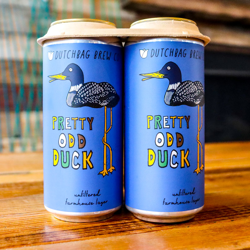 Dutchbag Pretty Odd Duck Unfiltered Farmhouse Lager 16 FL. OZ. 4PK Cans