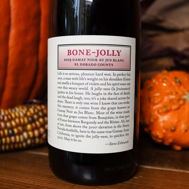 Edmund St. John Bone-Jolly Gamay Noir El Dorado California 750ml