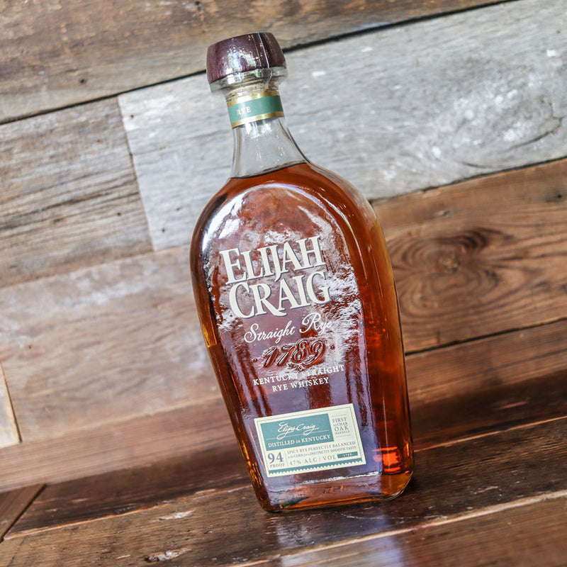 Elijah Craig Straight Rye 750ml.