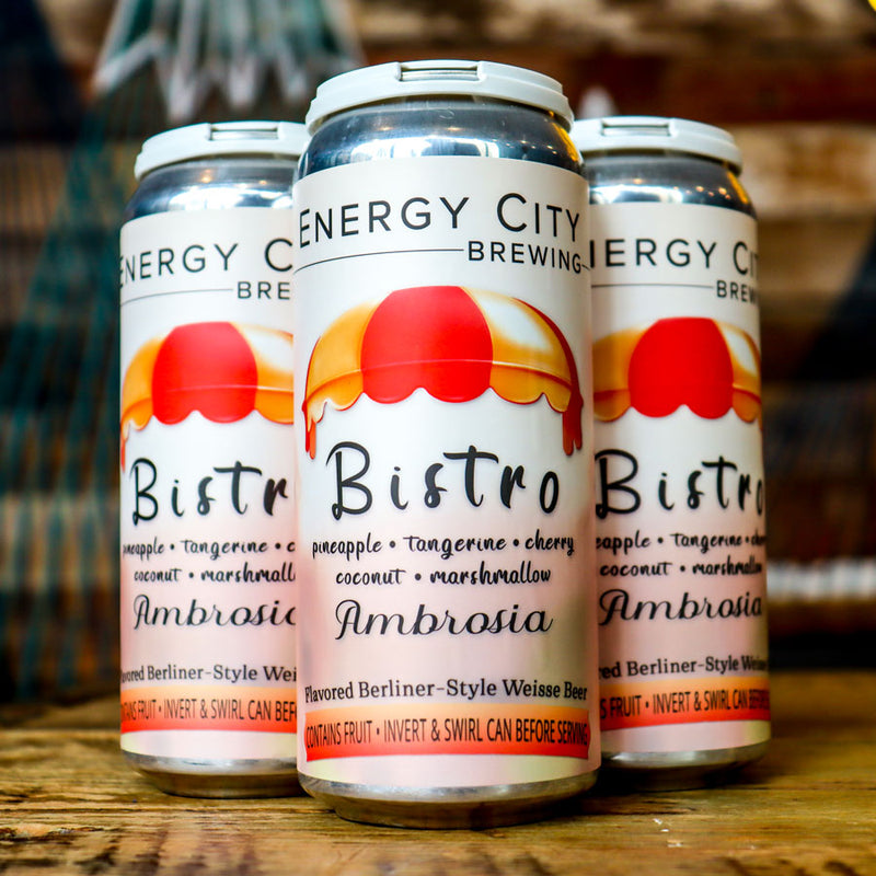 Energy City Bistro Ambrosia Berliner-Style Weisse Beer 16 FL. OZ. 4PK Cans