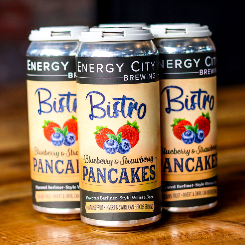 Energy City Bistro Blueberry & Strawberry Pancakes Berliner Style Weisse 16 FL. OZ. 4PK Cans