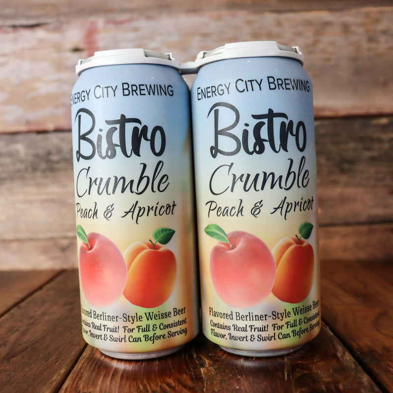 Energy City Bistro Crumble Peach And Apricot Berliner Weisse 16 FL. OZ. 4PK Cans