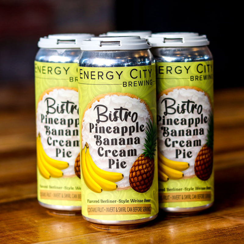 Energy City Bistro Pineapple Banana Cream Pie Berliner Weisse 16 FL. OZ. 4PK Cans
