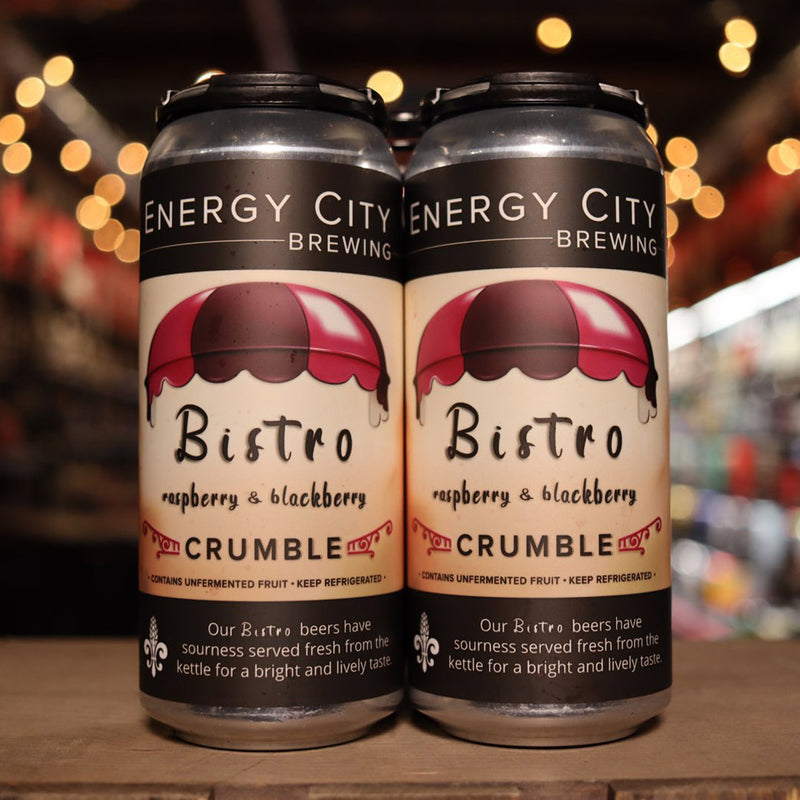 Energy City Bistro Crumble Rasp/Blkbry 16 FL. OZ. 4PK Cans