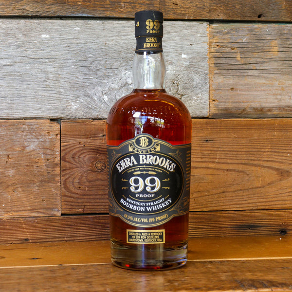 Ezra Brooks 99 Proof Bourbon Whiskey 750ml.