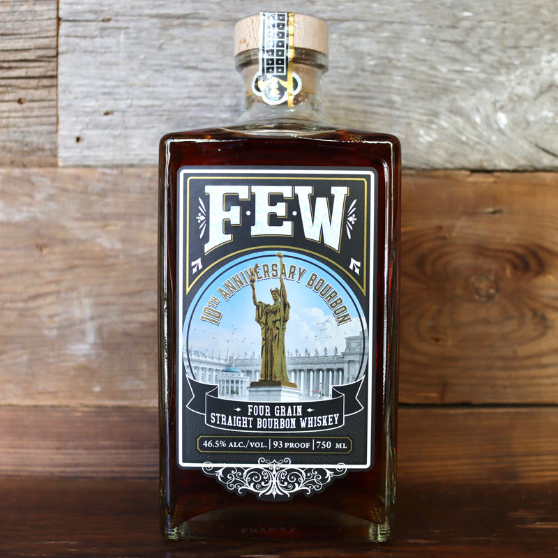 FEW Anniversary Four Grain Straight Bourbon Whiskey 750ml.