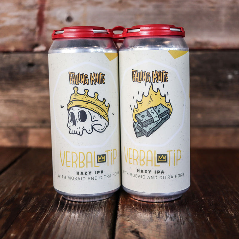 Falling Knife Verbal Tip Hazy IPA 16 FL. OZ. 4PK Cans