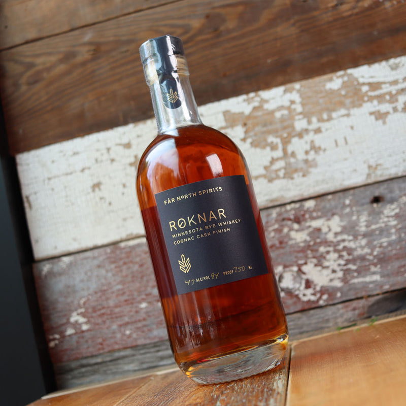 Far North Roknar Rye Whiskey Cognac Cask Finish 750ml.